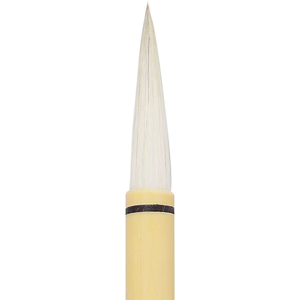 Thick Brush, Kangetsu, No. 4 White Horse Hair (JC120-4)