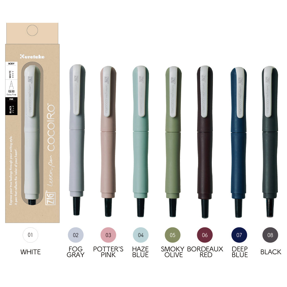 ZIG LETTER PEN COCOIRO Extra Fine Black (LPCF010)