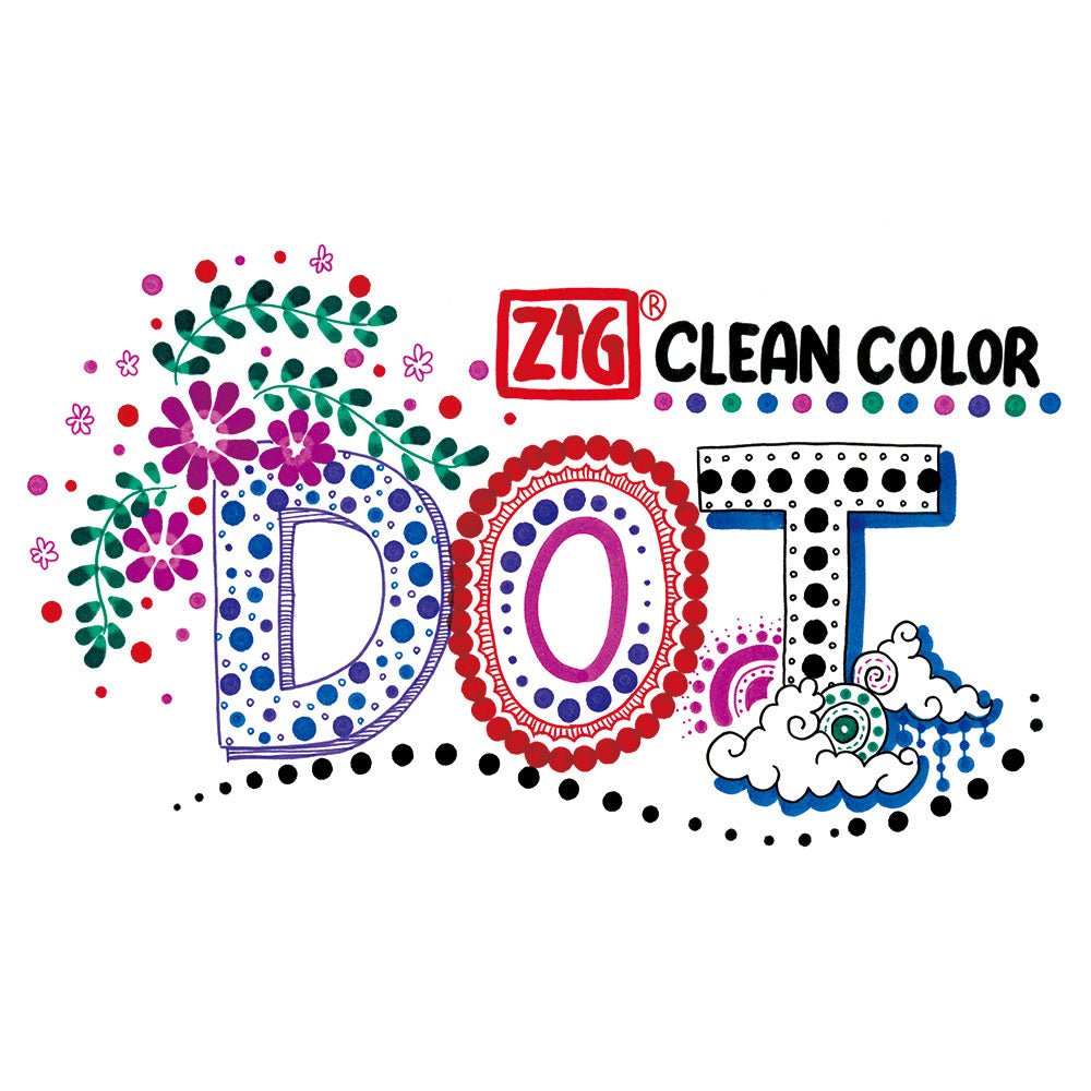 ZIG CLEAN COLOR DOT 6-Color Set (TC-6100/6V)