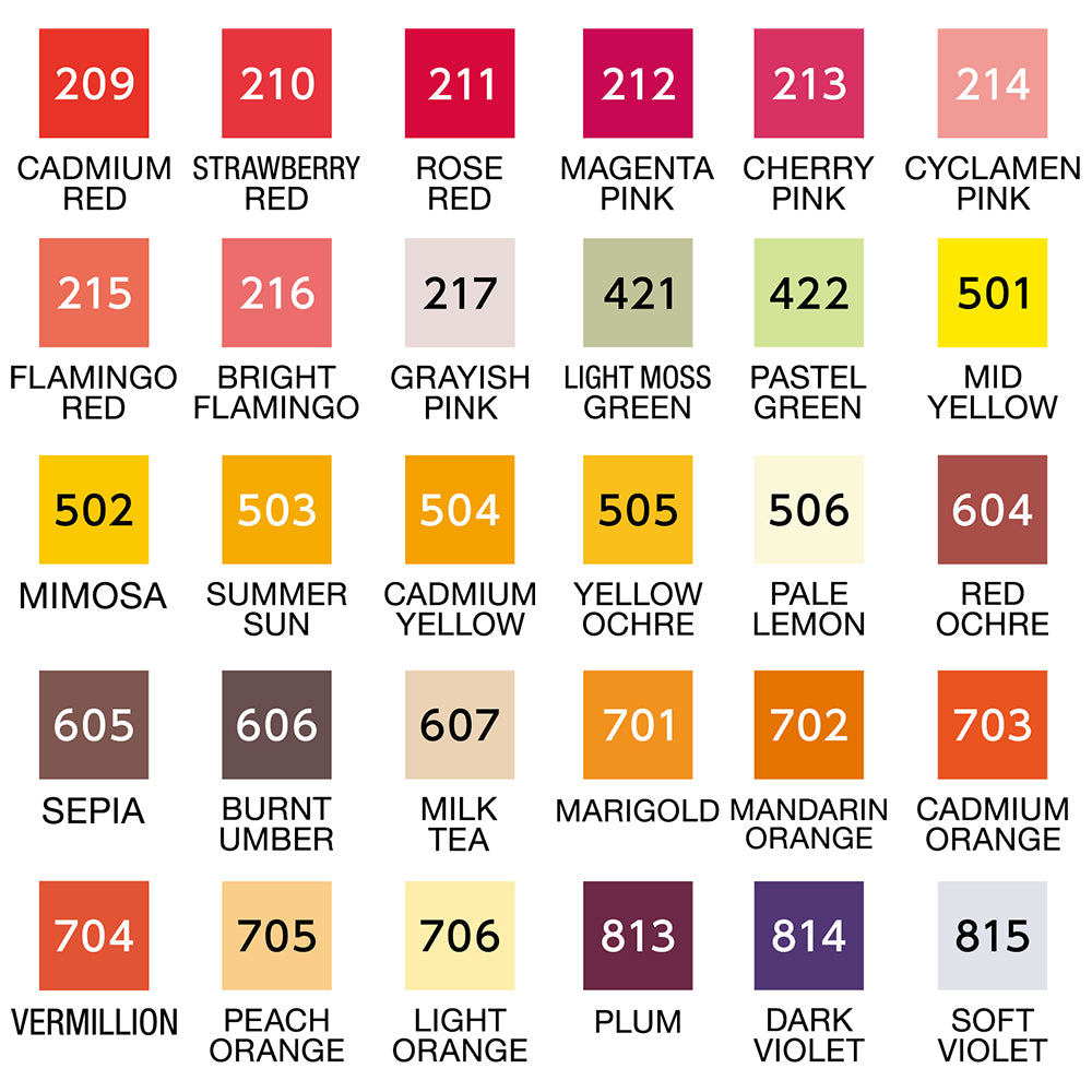 ZIG CLEAN COLOR Real Brush 30 Color Set C (RB-6000AT/30VC)