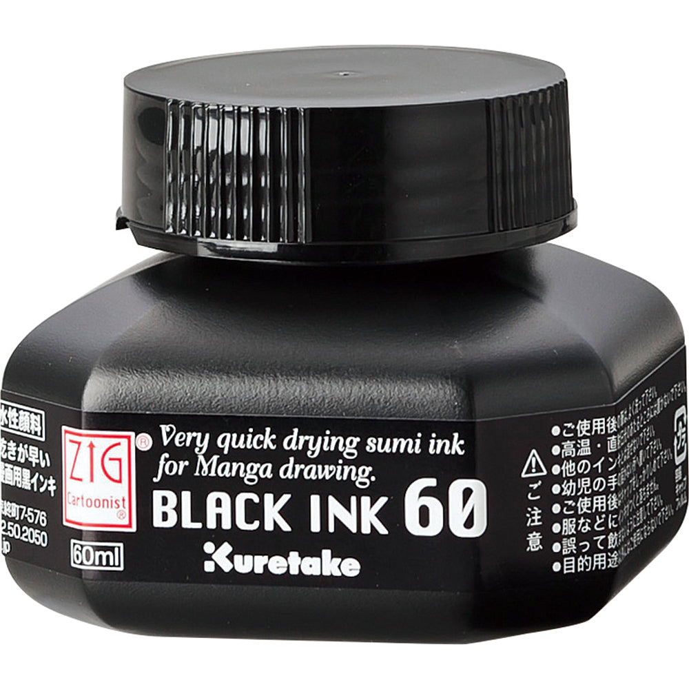 ZIG Cartoonist BLACK INK 60 (CNCE104-6)