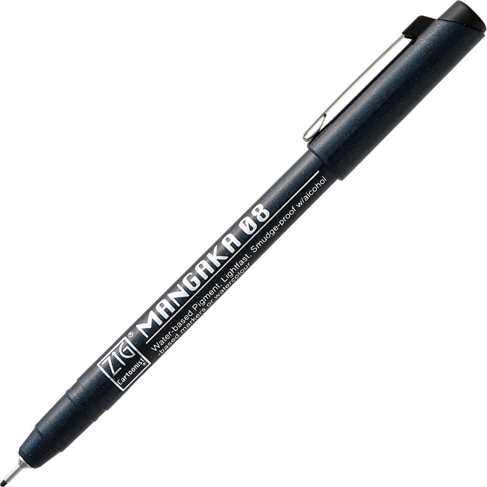 ZIG Cartoonist MANGAKA 08 Black (CNM-08-010)