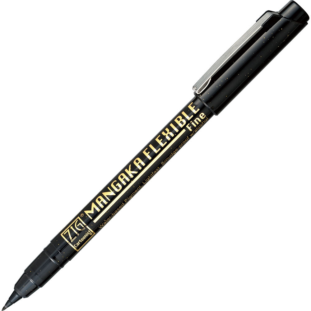 ZIG Cartoonist MANGAKA FLEXIBLE FINE Black (CNMF-010)