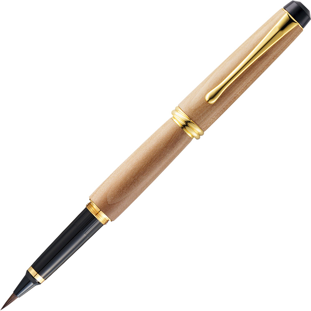 Kuretake Fountain Brush Pen Yumeiro - Natural Wood Pear White (DAY140-17)