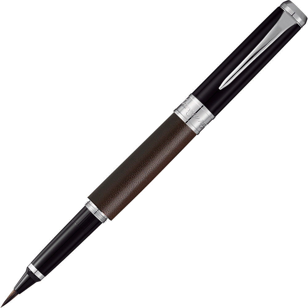 Kuretake Fountain Brush Pen Starry Night, Genuine Leather, Brown (DAY141-5)