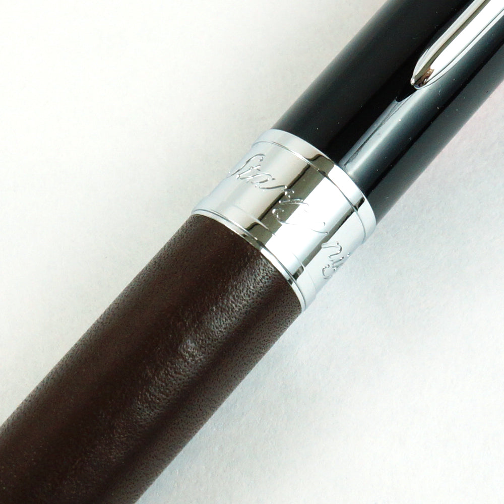 Kuretake Fountain Brush Pen Starry Night, Genuine Leather, Brown (DAY141-5)