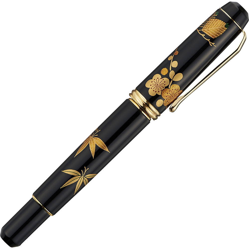 Kuretake Fountain Pen Yumejiro Yamanaka Lacquerware Makie Zuisho Shochikubai (DBA140-11)