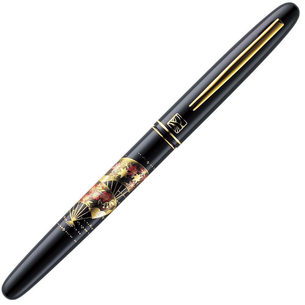 Kuretake Fountain Brush Pen Makie Monogatari Fan Motif Black (DU180-115)