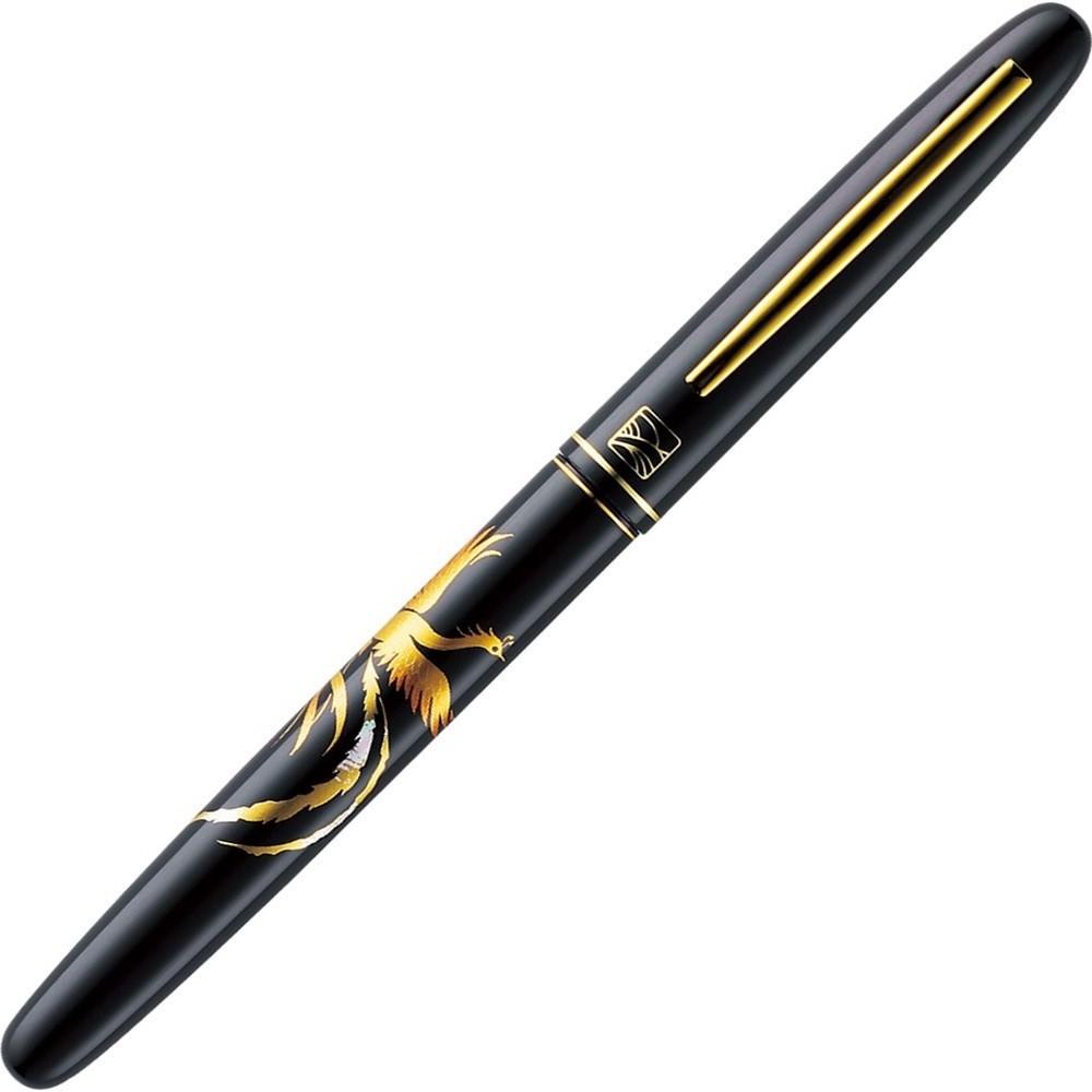 Kuretake Fountain Brush Pen Maki-e Monogatari Auspicious Birds and Phoenix Black (DU180-315)
