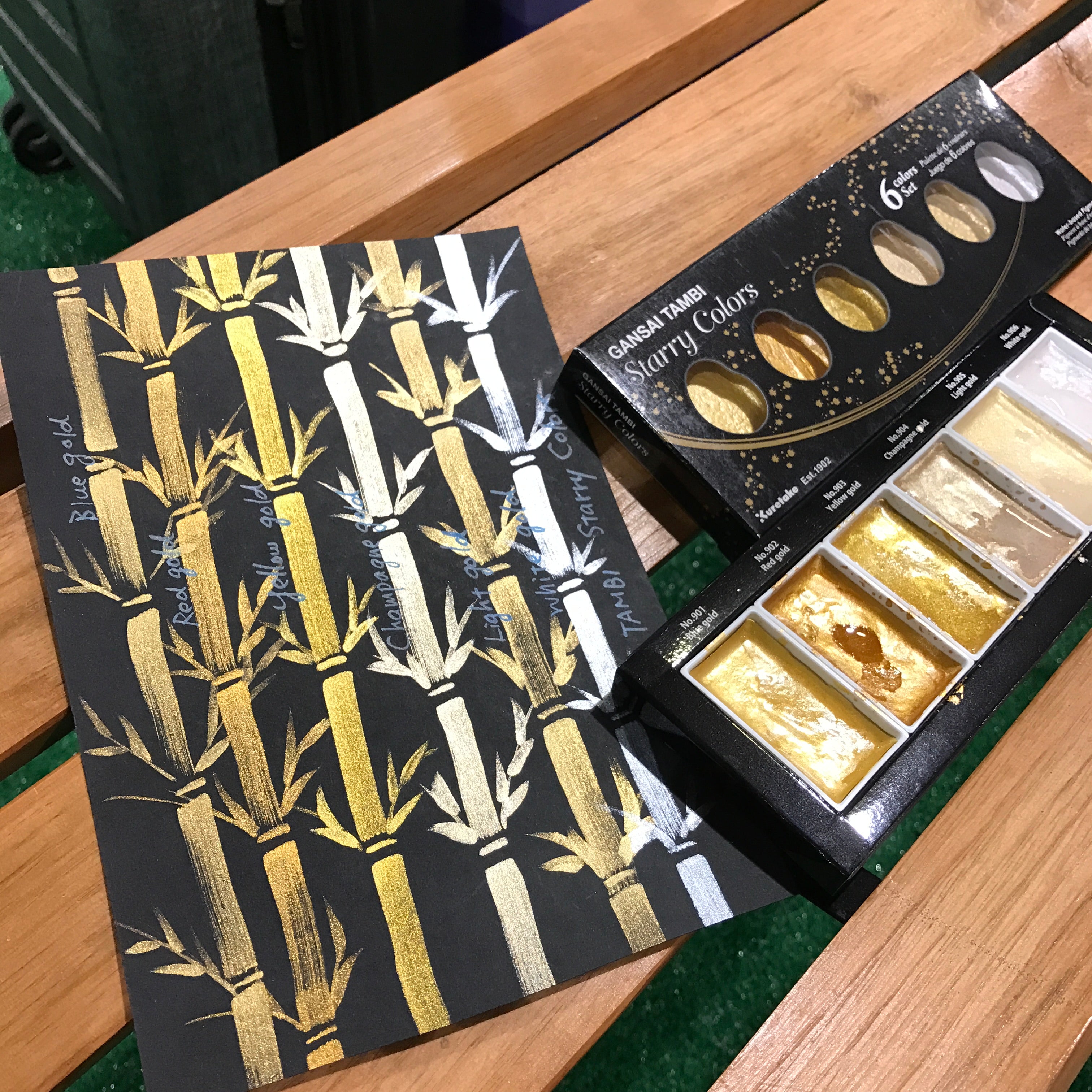 Gansai Tambi Starry Colors (6-color set/individual pans)