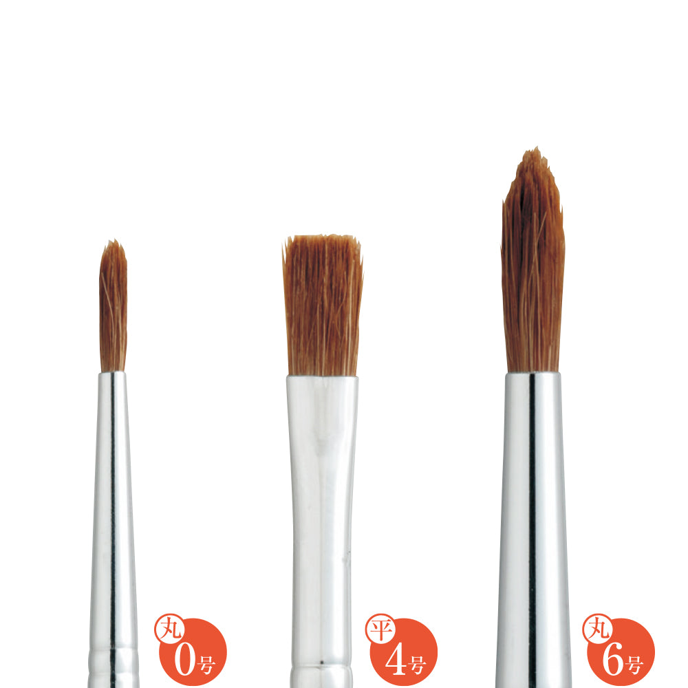 Horsehair Paintbrush 3-Piece Set (JO100-2)