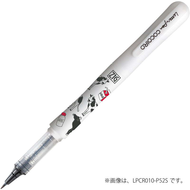 ZIG Letter pen COCOIRO 極細ﾌﾞﾗｯｸ柄入 ｱﾙﾊﾟｶのﾀﾞﾝｽ２ (LPCR010-P59S)