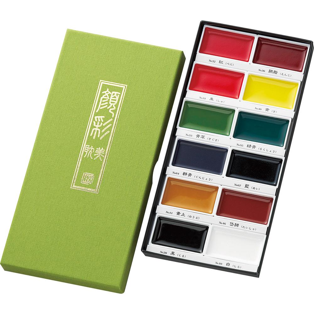 Kuretake Gansai Tambi 12-Color Set (MC20/12V)