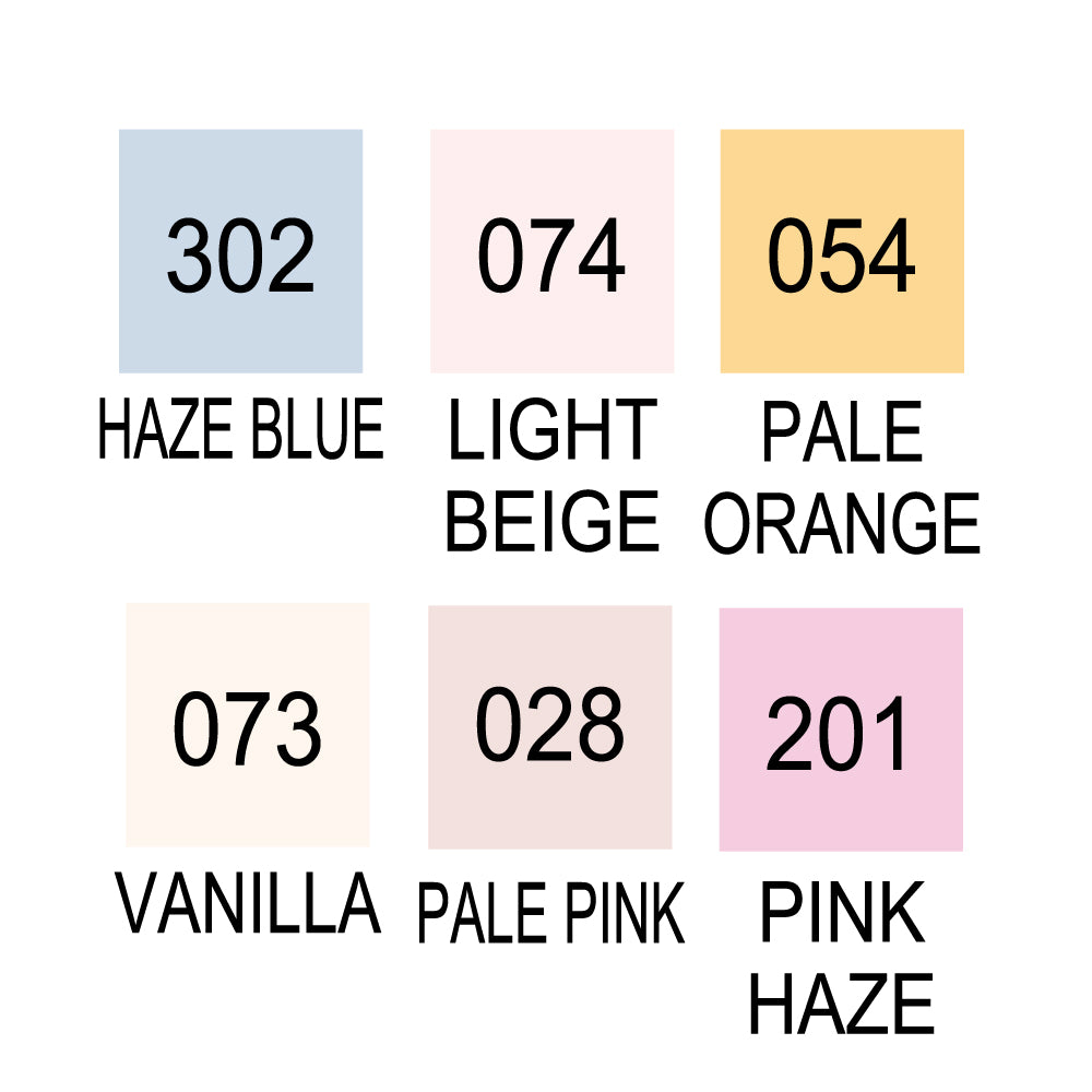 Kuretake ZIG CLEAN COLOR Real Brush Portrait Colors 1 & 6V (RB-6000AT/6VD)