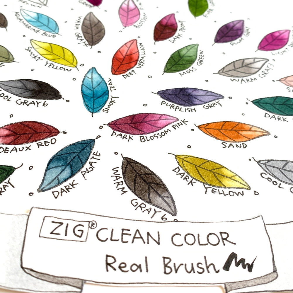 ZIG CLEAN COLOR Real Brush 30-Color Set A (RB-6000AT/30VA)