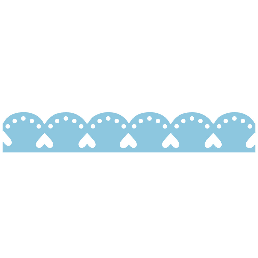 KurePunch BORDER DECORATION CIRCLE&HEART (SBKPB130-9)