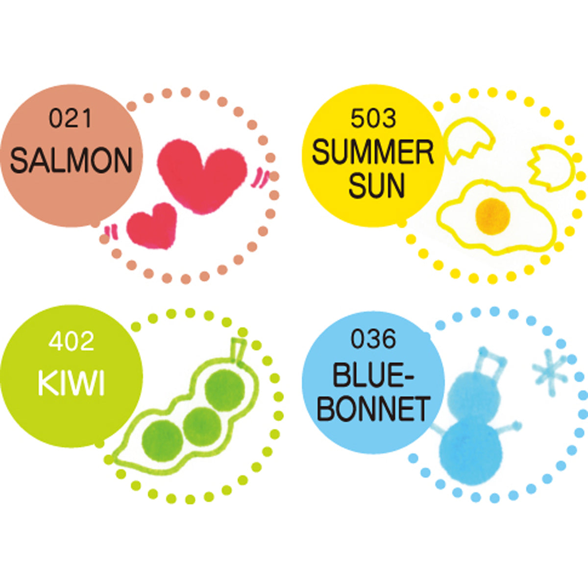 ZIG CLEAN COLOR DOT 4 Color Set (TC-6100/4V)
