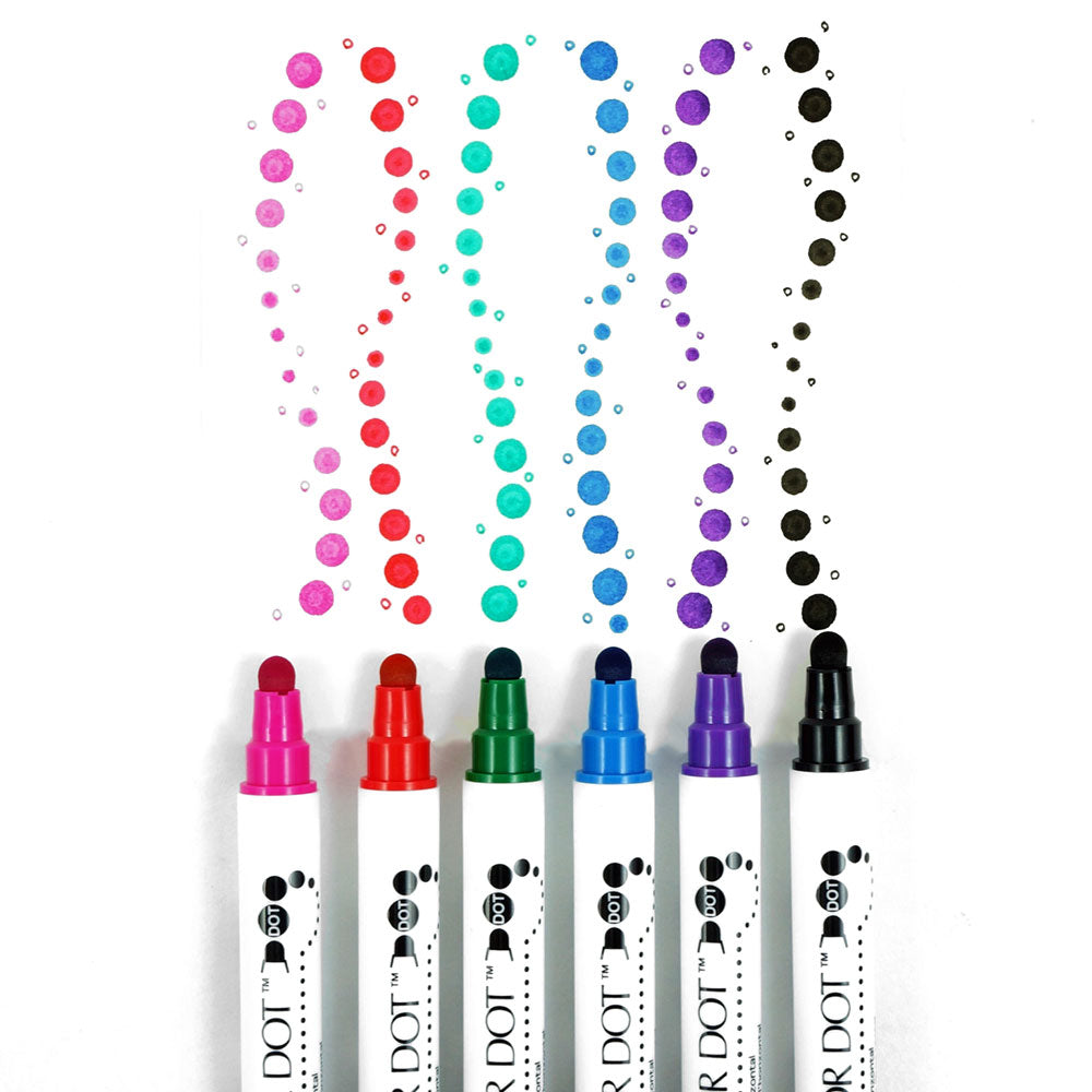 ZIG CLEAN COLOR DOT 6-Color Set (TC-6100/6V)