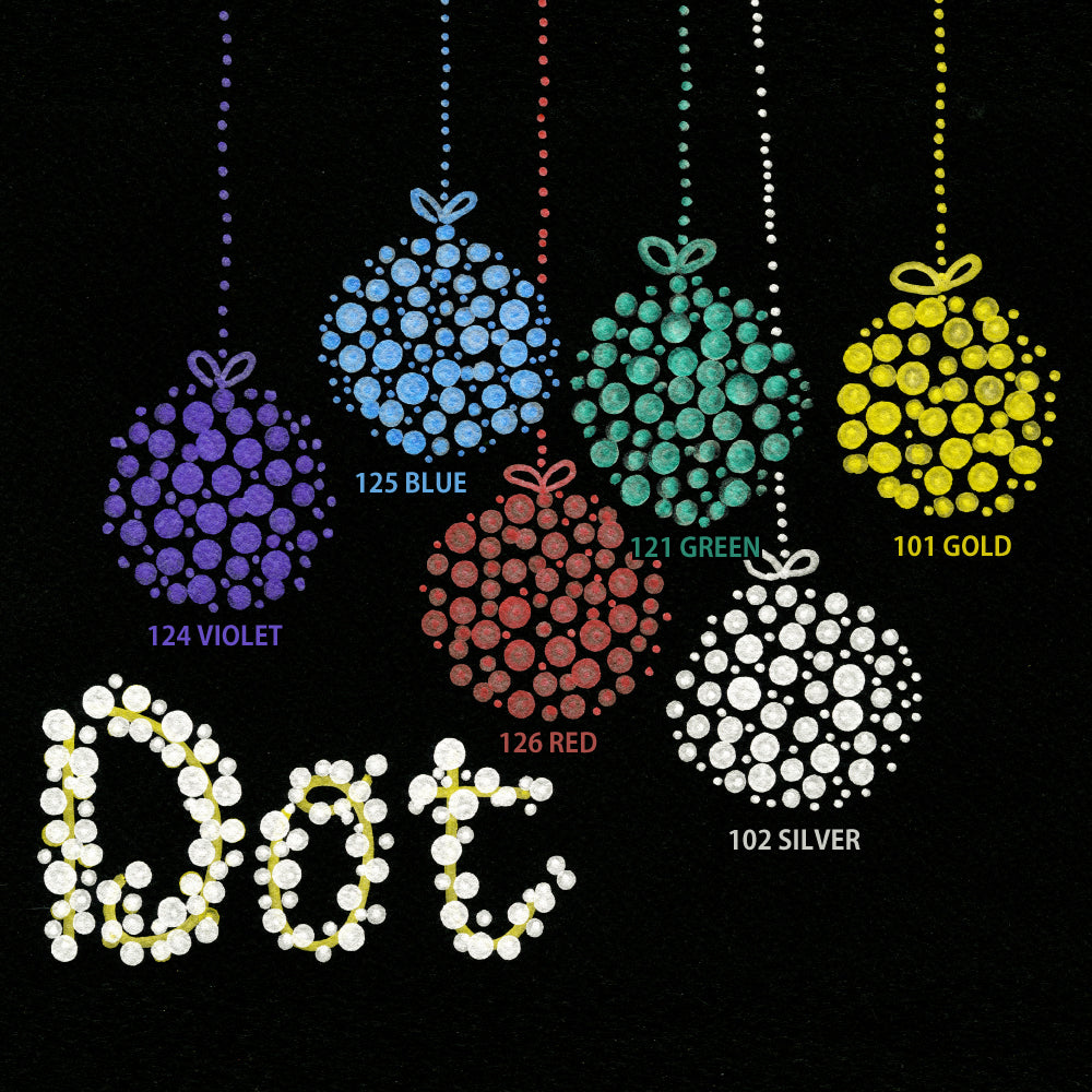 ZIG CLEAN COLOR DOT Metallic 6-Color Set (TC-8100/6V)
