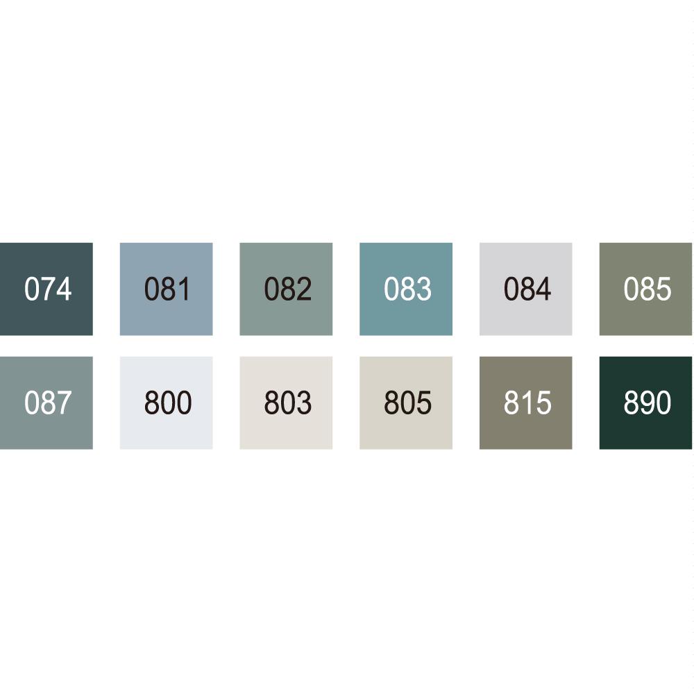 ZIG Art & Graphic Twin GRAY 12-Color Set (TUT-80/12VGR)