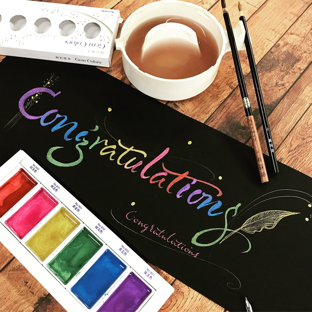 Gansai Tambi Gem Colors (6-color set / single colors)