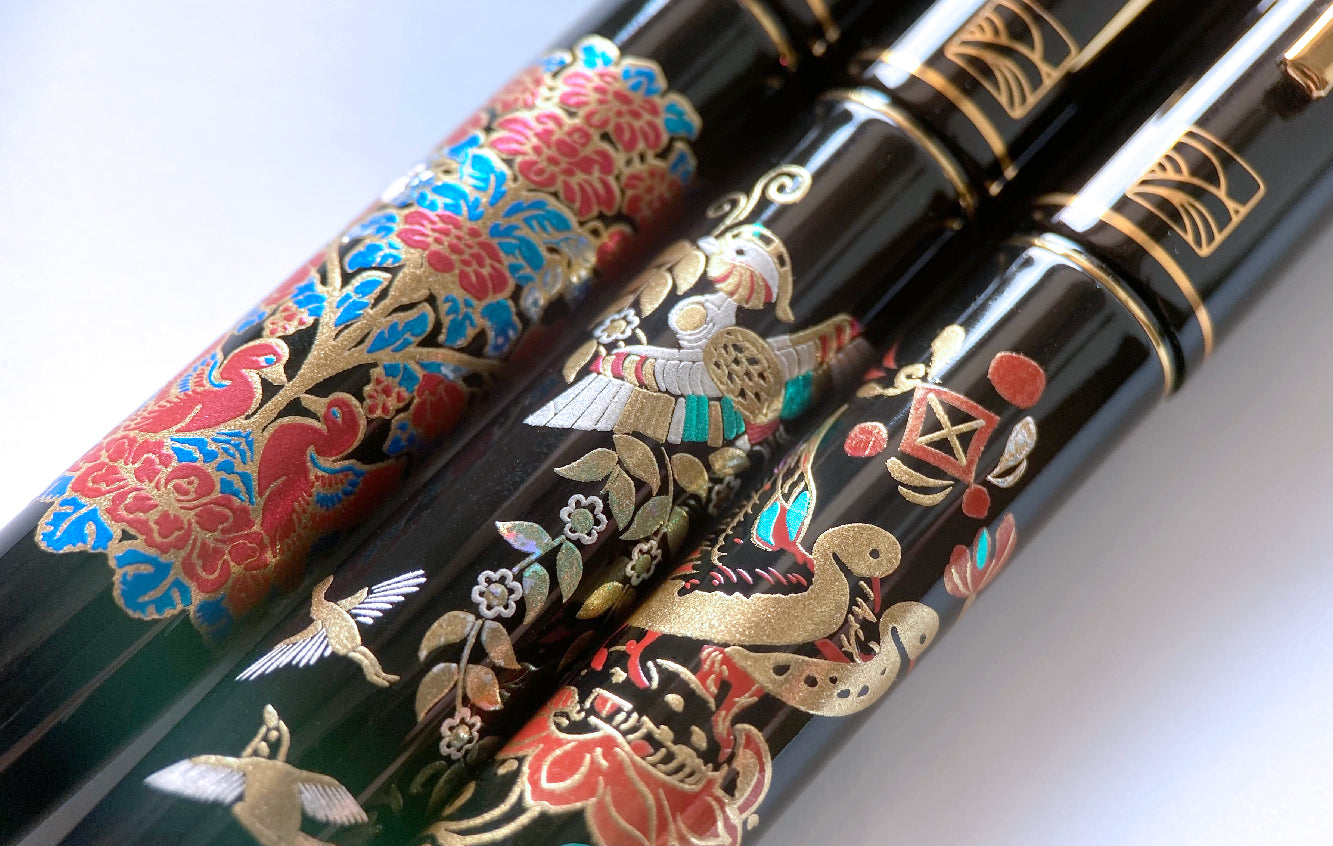 正倉院宝物モチーフ「万年毛筆 蒔絵物語」
