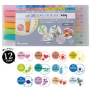 ZIG クリーンカラードット 12色セット  (TC-6100/12V)