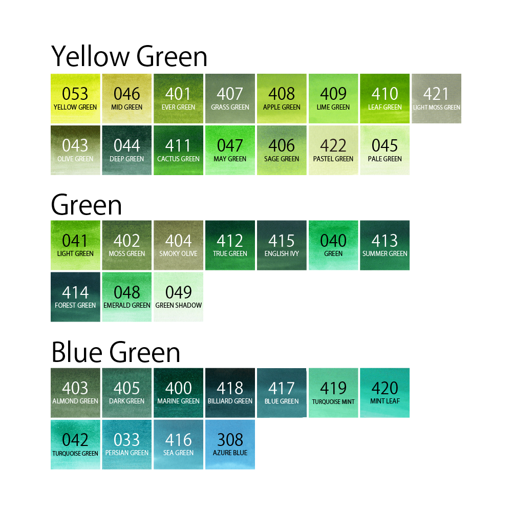 [Green Series] ZIG CLEAN COLOR Real Brush Single (RB-6000AT)
