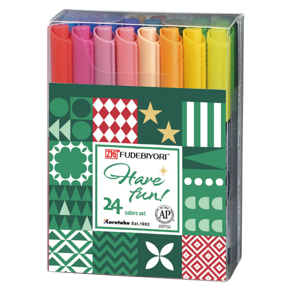 ZIG FUDEBIYORI 24 COLOR SET HOLIDAY SPECIAL CBK-55N/24VHD