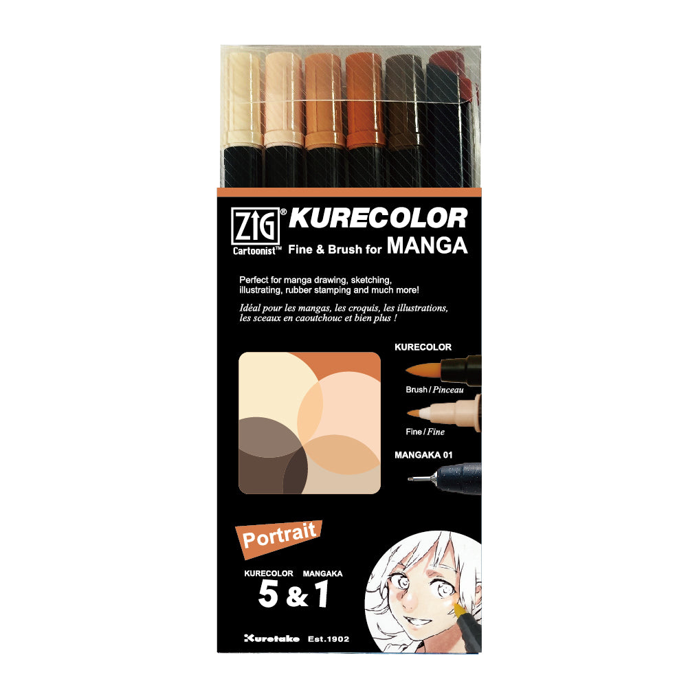 [New Product] ZIG Kurecolor Fine & Brush Portrait (CNKC-2200N/6VPO)