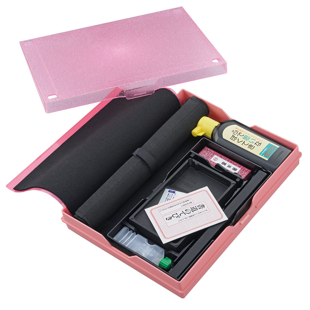 Calligraphy Supplies Set - Clear Pink Glitter (GM1-27)