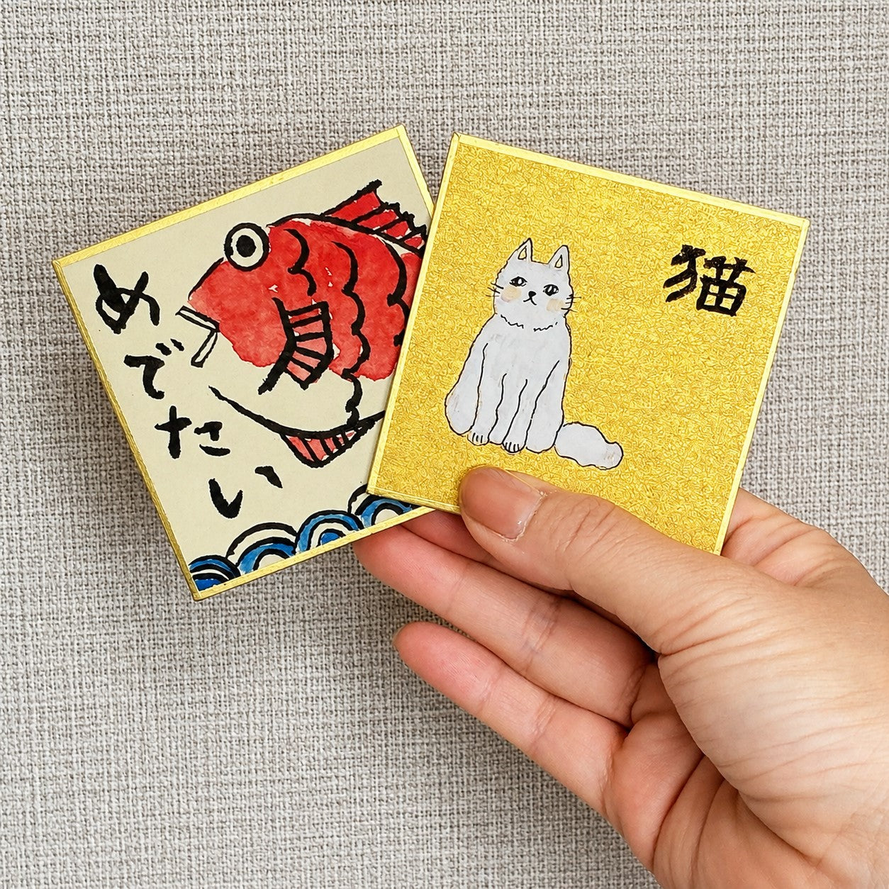 【ご予約受付中】豆色紙 10枚入 LA24-*
