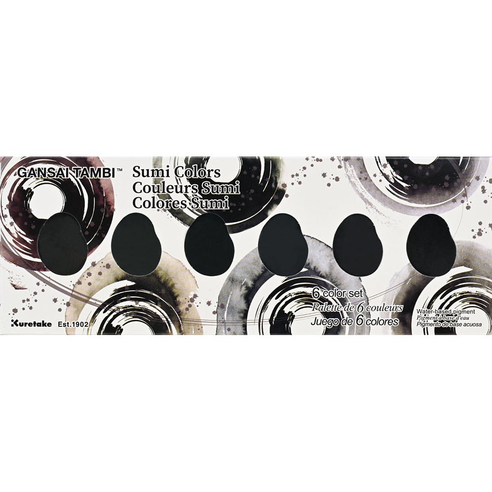 Gansai Tambi Sumi Colors 6-Color Set (MC20SU/6VOS)