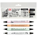 ブラックツインマーカーセット/4本セット (MSTC-4VBK)