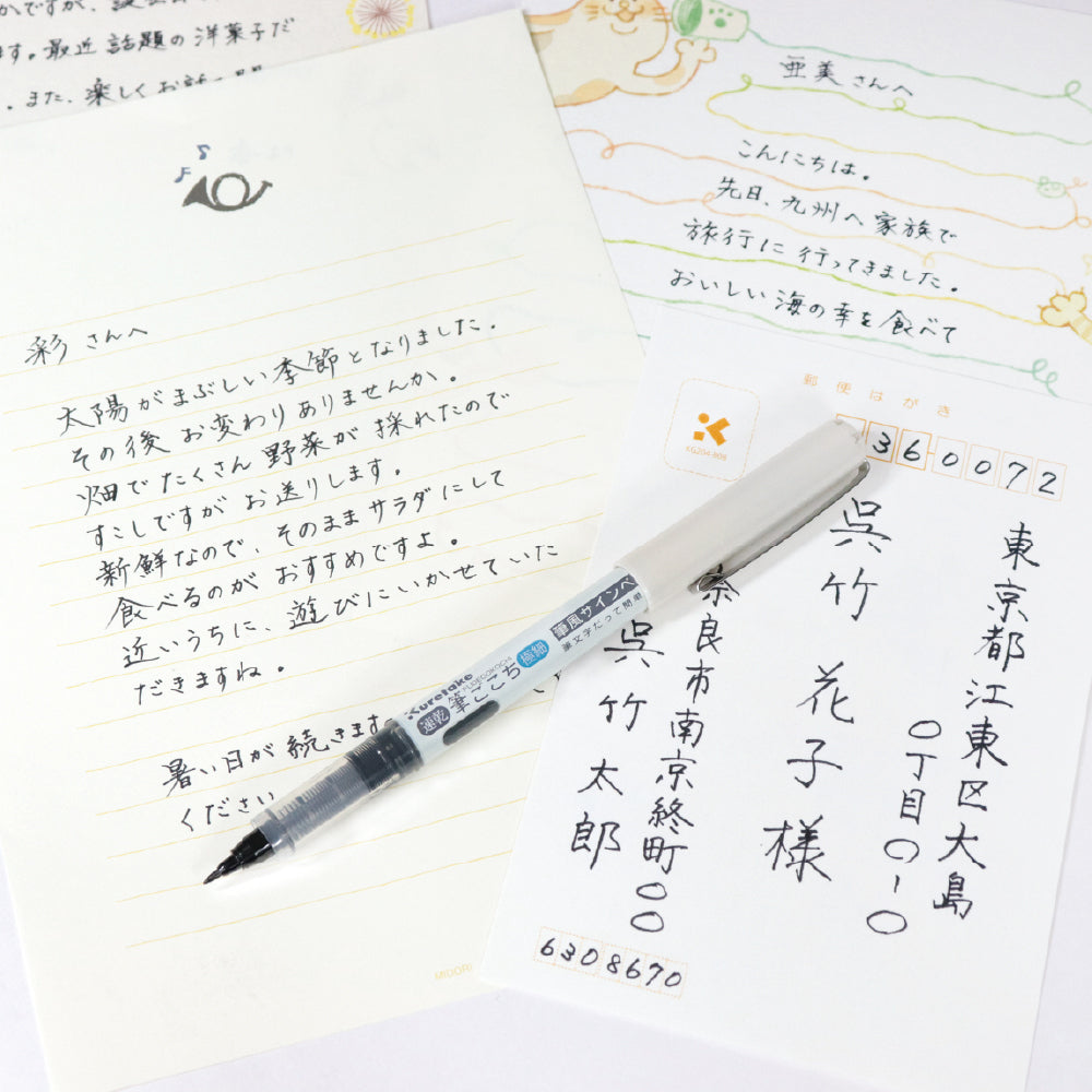 速乾 筆ごこち 極細 黒 QDLS4-10S