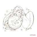 ZIGｸﾘｰﾝｶﾗｰﾘｱﾙﾌﾞﾗｯｼｭ×おつきみ 6色セット (RB-6000AT/6V/AC02)