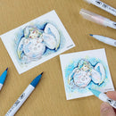 ZIGｸﾘｰﾝｶﾗｰﾘｱﾙﾌﾞﾗｯｼｭ×おつきみ 6色セット (RB-6000AT/6V/AC02)