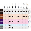 ZIG CARTOONIST MANGAKA BLACK5本セット (CNM/5VBK)