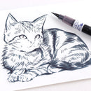 【数量限定】ブルーブラック くれ竹筆 小ぶり極細 セリース (DBE160-378S)