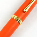 くれ竹万年毛筆 夢銀河 本革 橙 (DAY140-16)