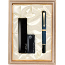 くれ竹万年毛筆 夢銀河 鹿角 古代藍染め (DAY140-34)