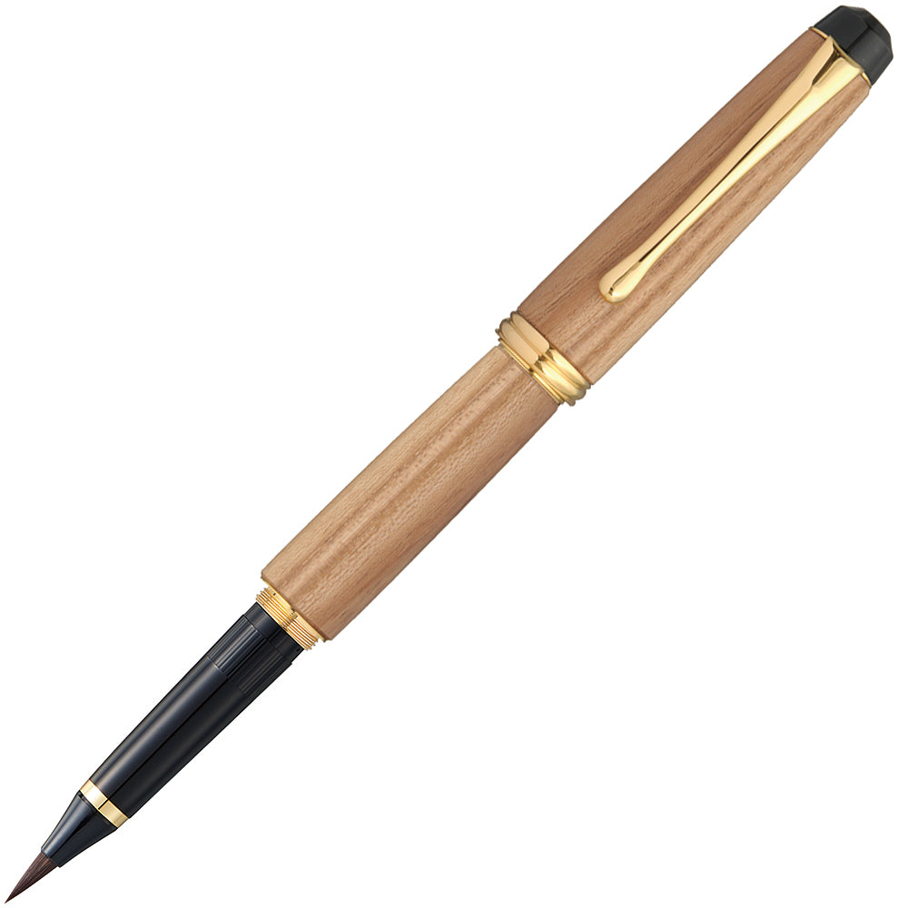 Kuretake Fountain Brush Pen Yume Ginza Natural Wood Tamaki Enju Medium (DAY140-47)