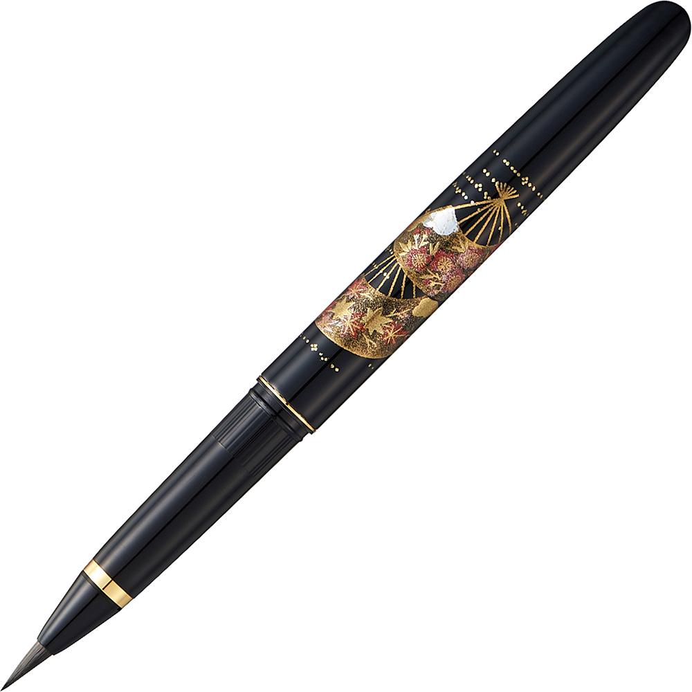 Kuretake Fountain Brush Pen Makie Monogatari Fan Motif Black (DU180-115)