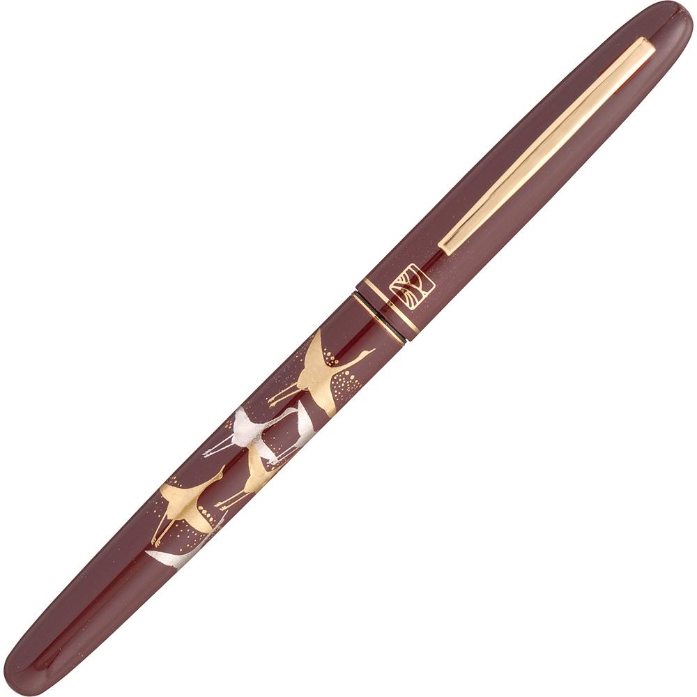 Kuretake Fountain Brush Pen, Maki-e Monogatari, Crane & Pine, Red (DU181-815)