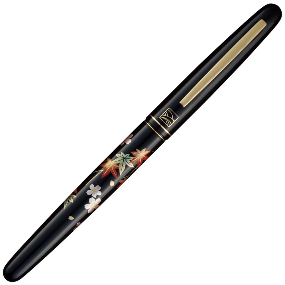 Kuretake Fountain Brush Pen - Maki-e Story - Cherry Blossoms & Autumn Leaves (Black) (DU185-515)