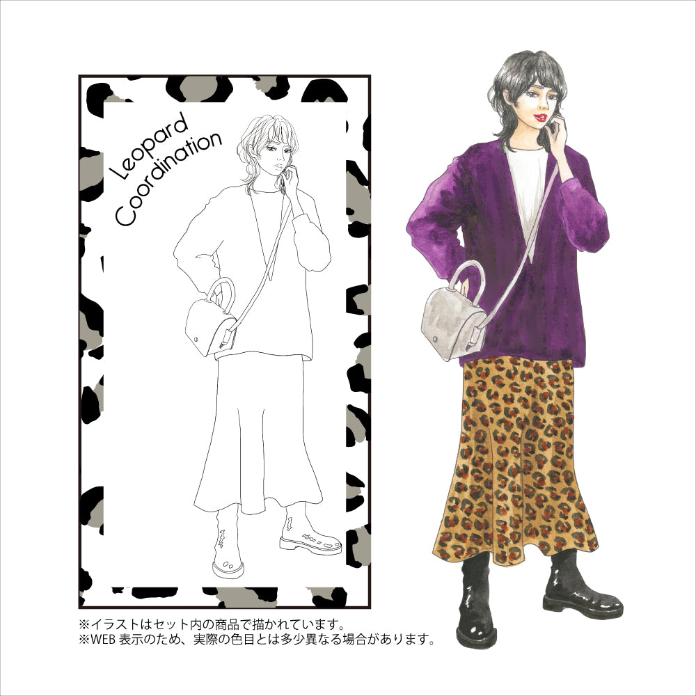 Watercolor Illustration Atsuko Kikuchi Selection Leopard (ECD160-030)