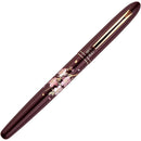 くれ竹手紙ぺん 蒔絵物語 桜唄 臙脂 (ER187-910)