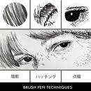 ZIG ILLUSTRATION BASIC SET３ 筆ぺん 5本セット (IKTB-22/5V)