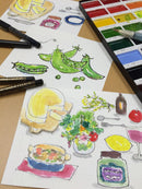 呉竹 顔彩耽美 48色セット (MC20/48V)