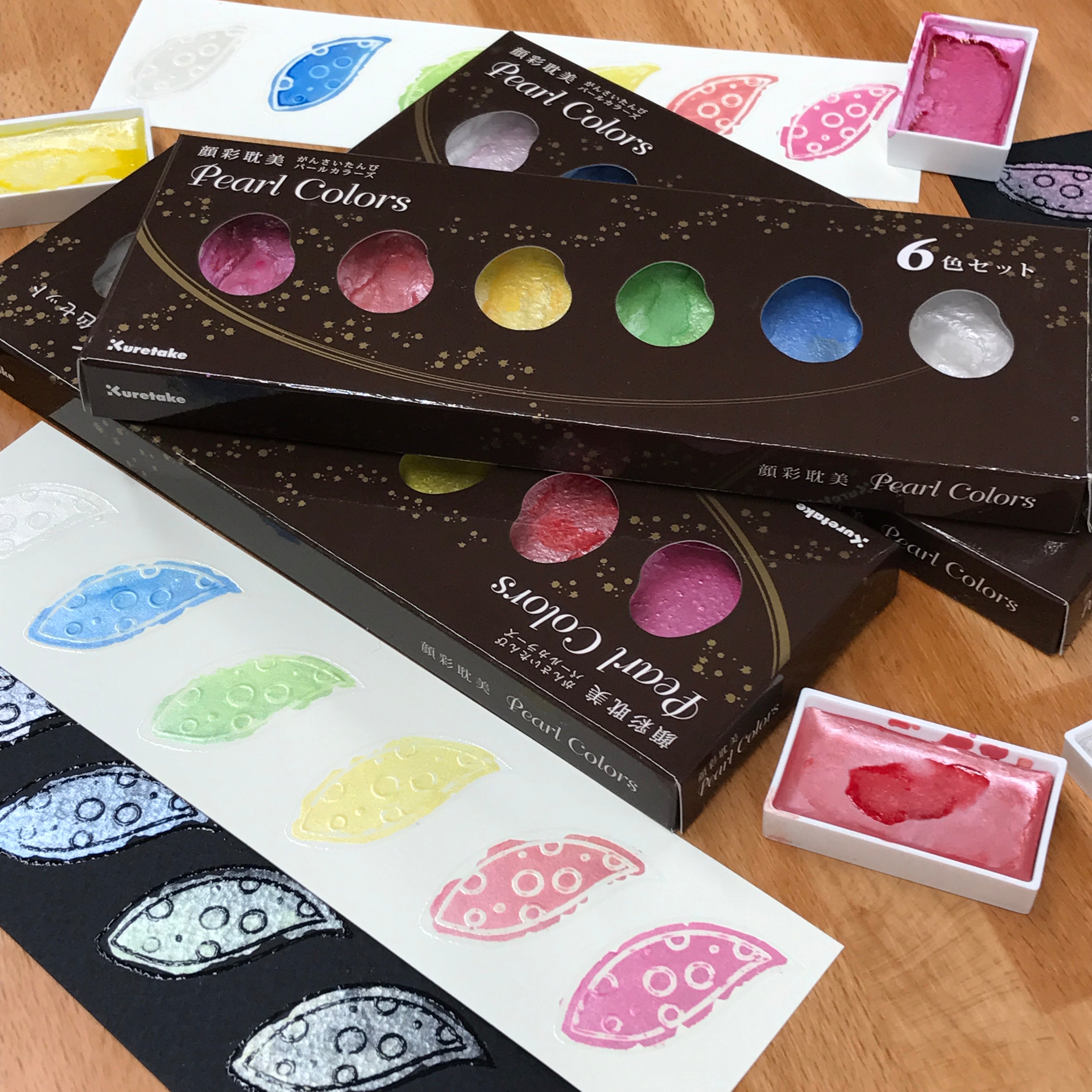 Gansai Tambi Pearl Colors (6-color set/individual colors)